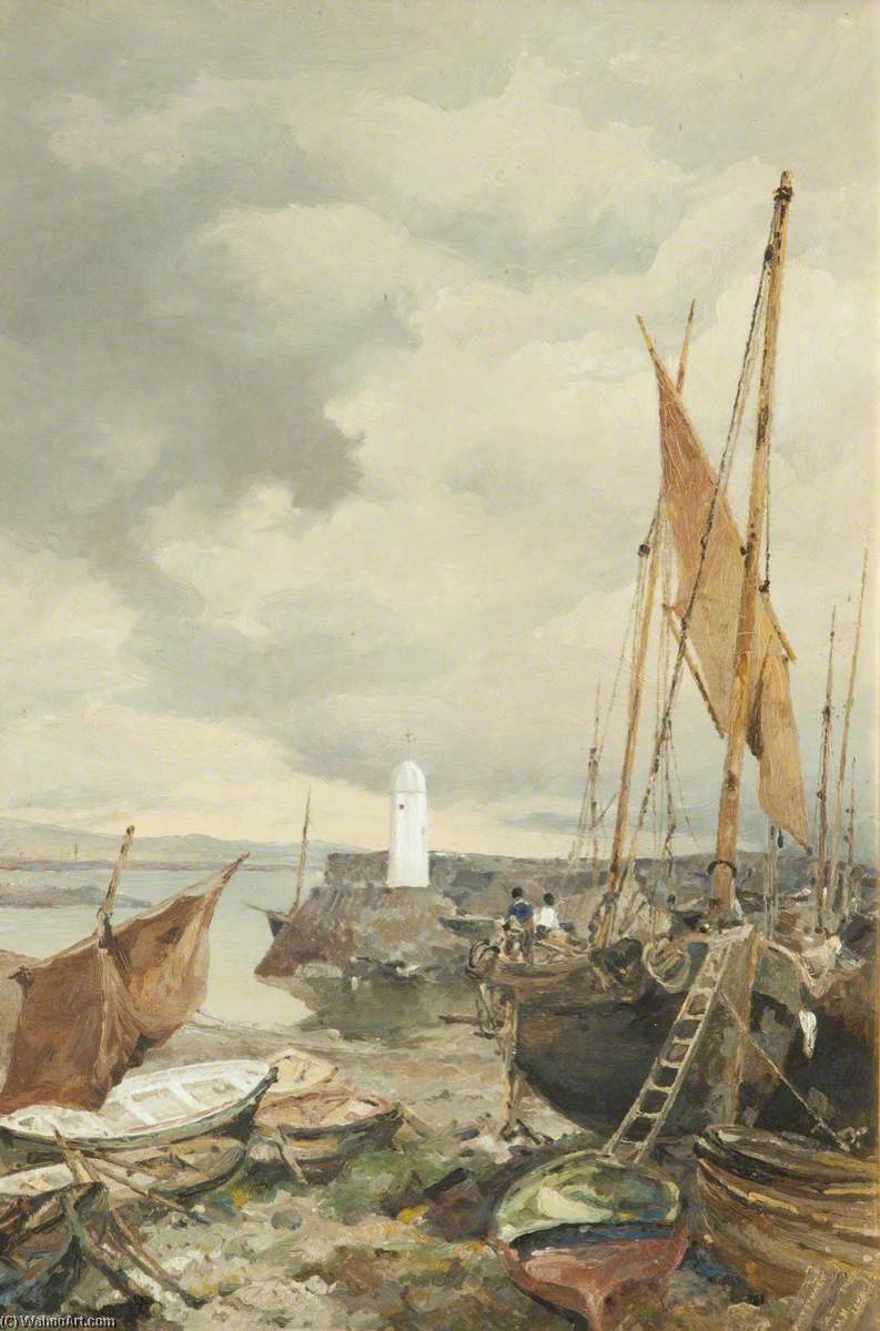 Port St Mary Harbour — John Miller Nicholson