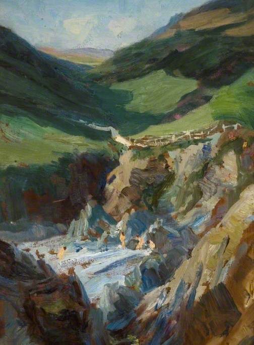 Bathers In A Cove — Norman Hirst