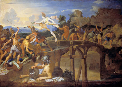 Horatius Cocles Defending The Bridge — Charles Le Brun