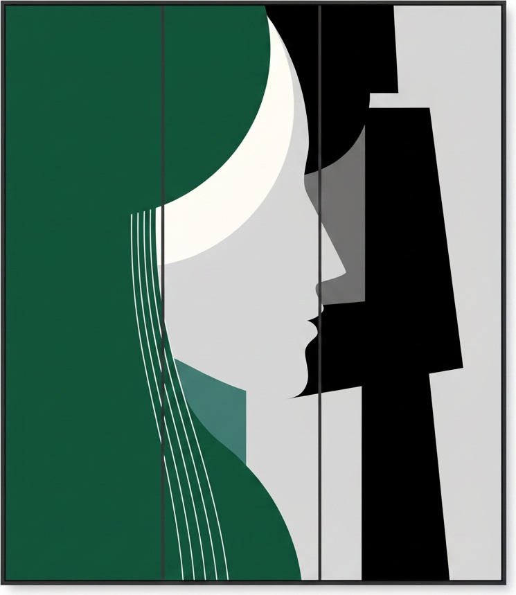 Architectural Silence: A Study In Planar Division And Contemplative Profile. — Christian Noiret