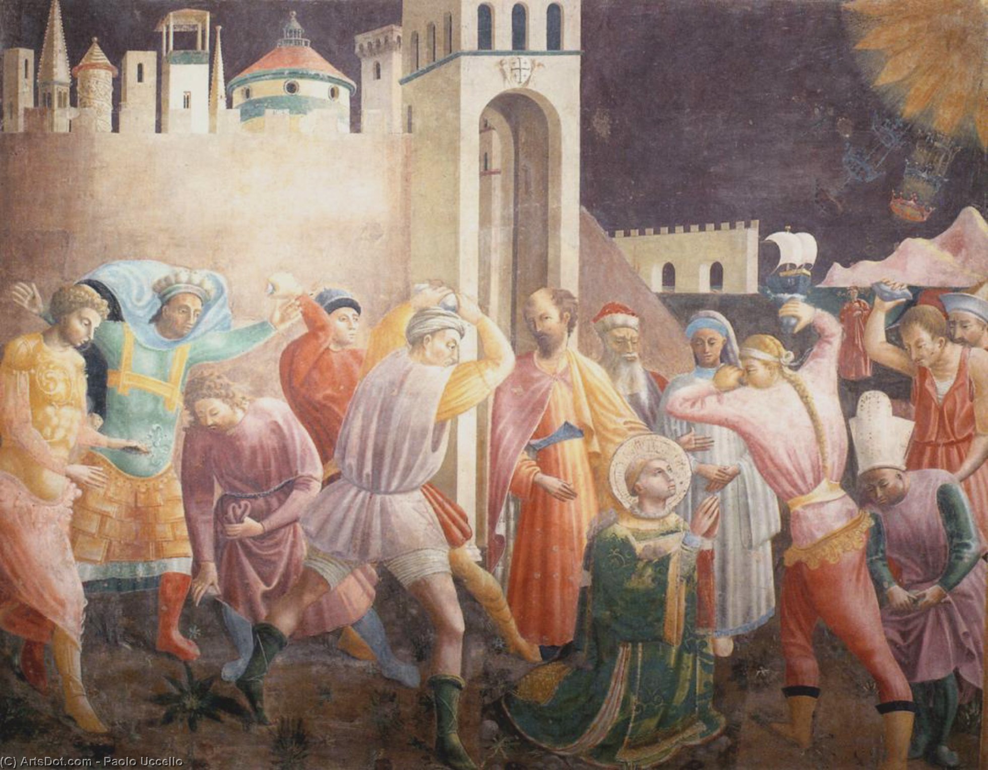 Lapidación De San Esteban — Paolo Uccello