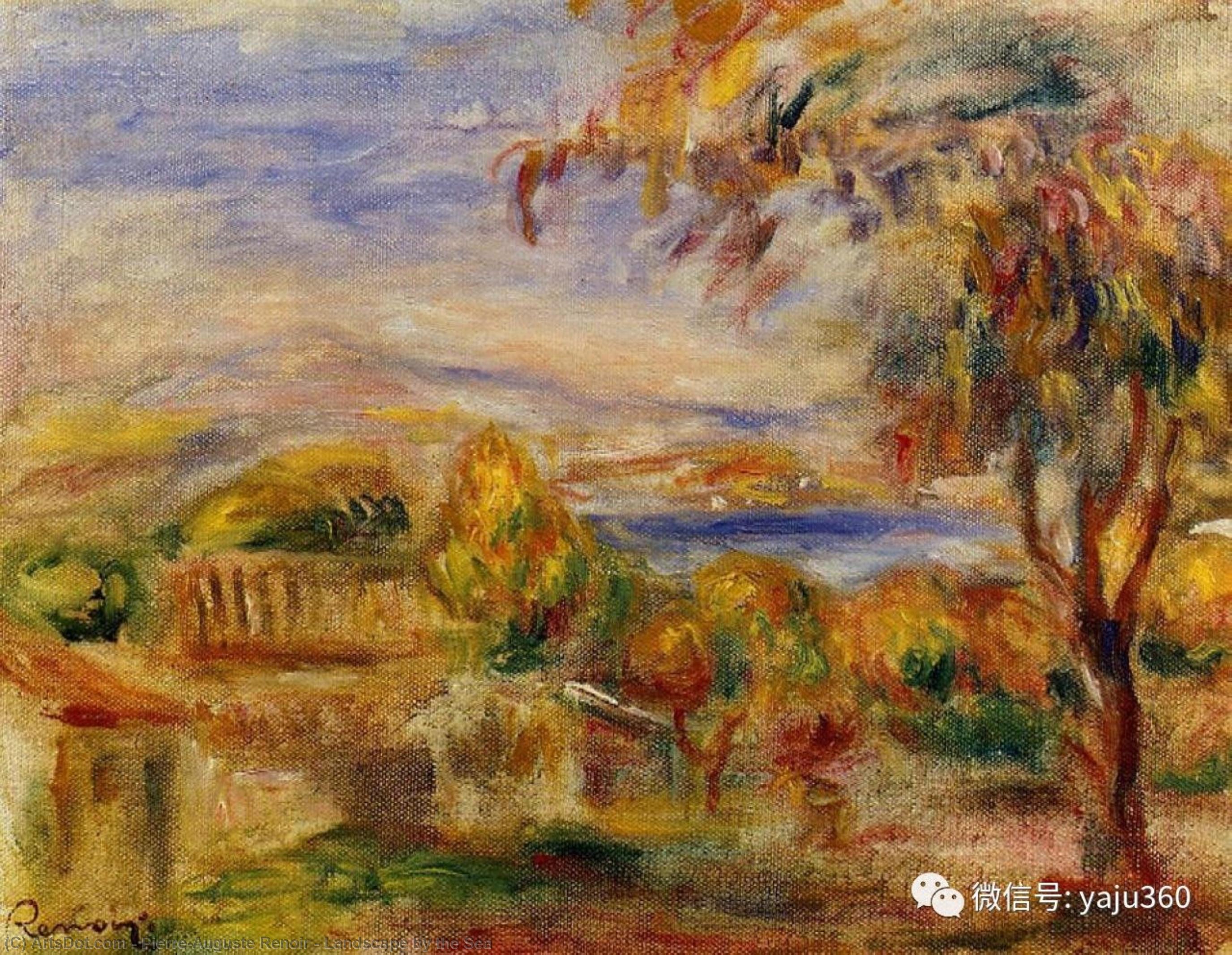 Landscape By The Sea — Pierre-auguste Renoir