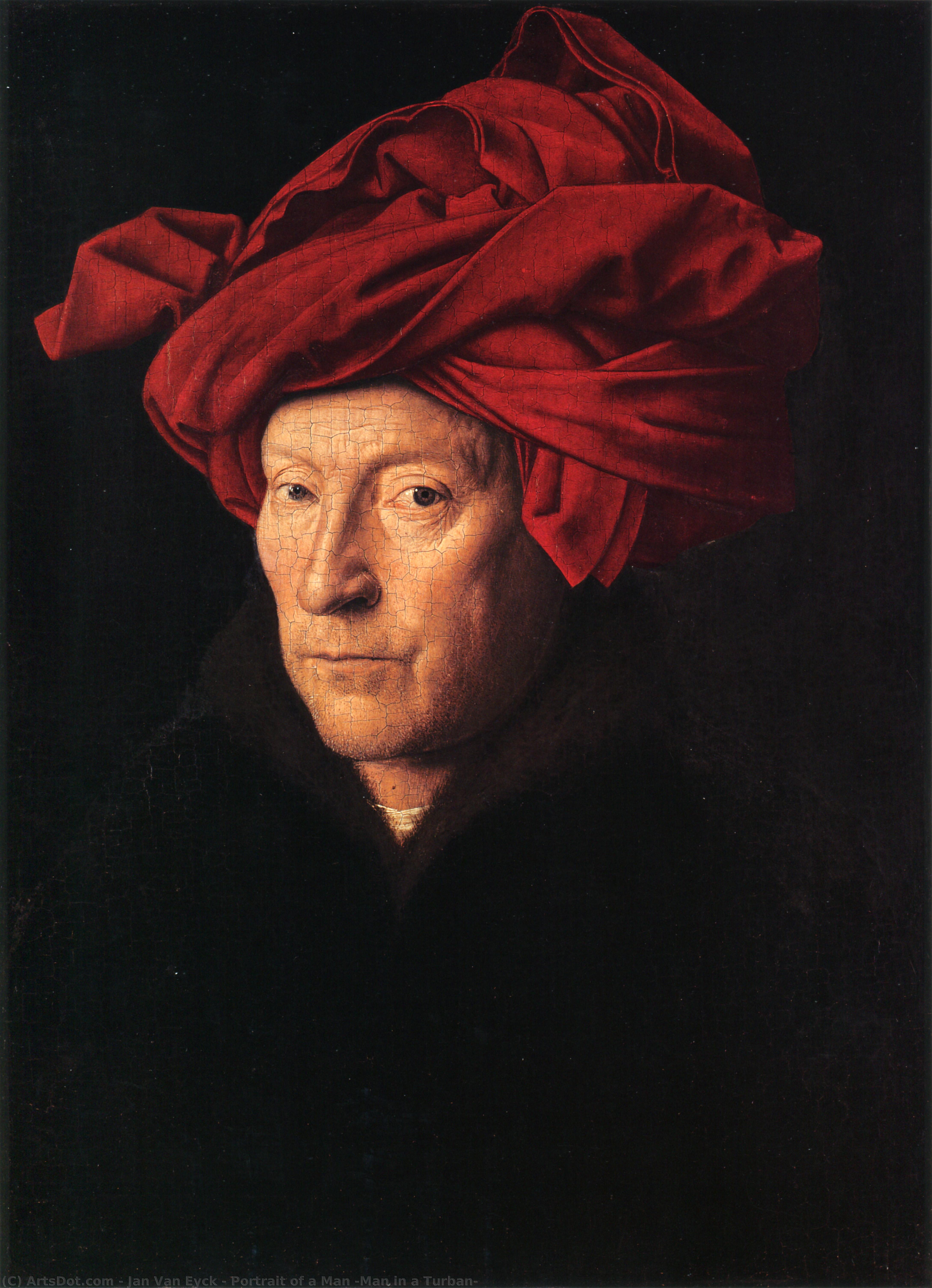 Retrato De Un Hombre (turbante Rojo) — Jan Van Eyck