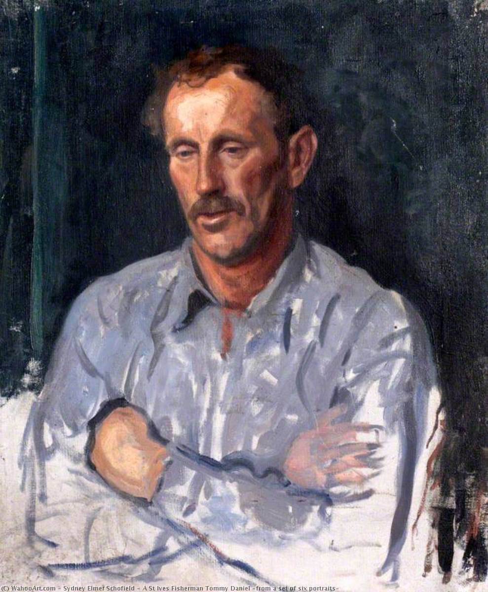 A St Ives Fisherman Tommy Daniel (from A Set Of Six Portraits) — Sydney Elmer Schofield