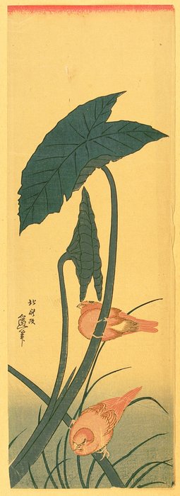 Bird And Plant — Katsushika Hokusai