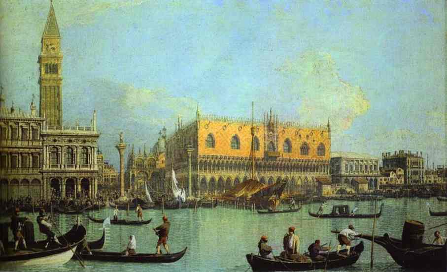 A View Of The Ducal Palace In Venice — Canaletto