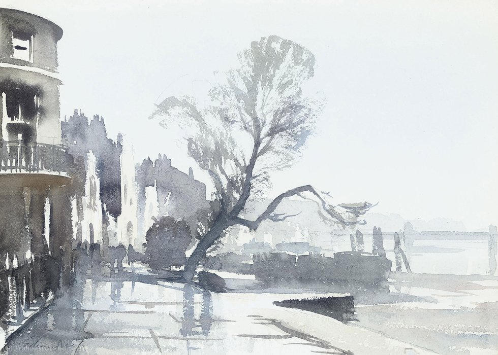 Winter Morning, Strand-on-the-green — Edward Seago