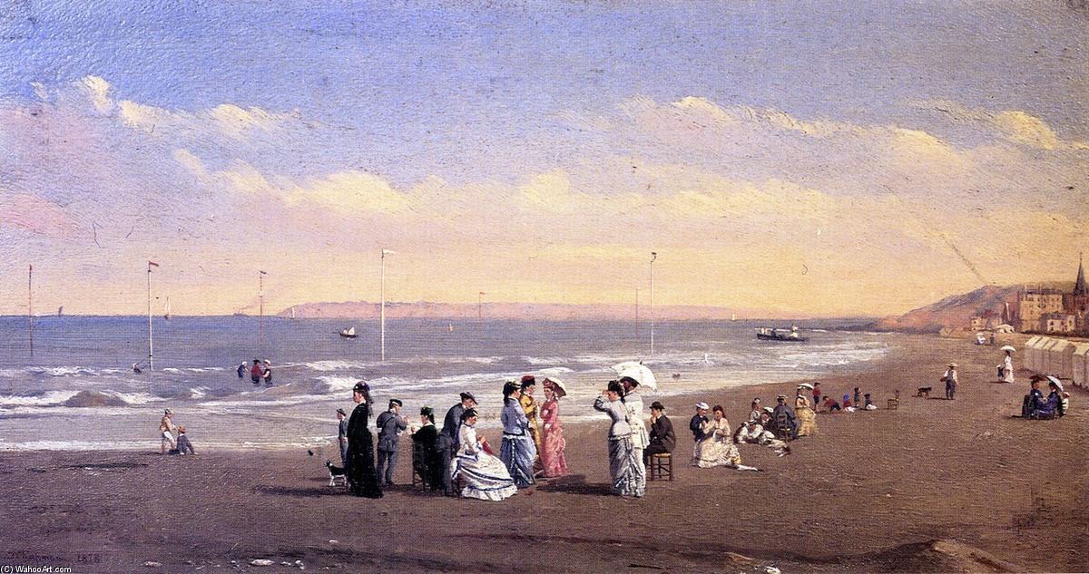 Elegant Figures On A Seashore — Conrad Wise Chapman