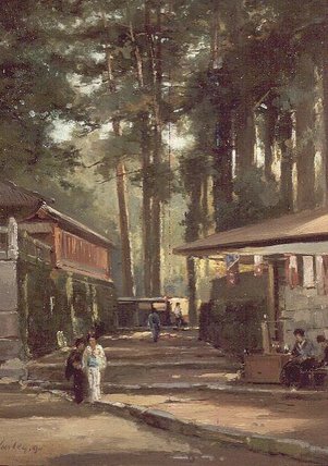 Japanese Street Scene — John Varley I (the Older)