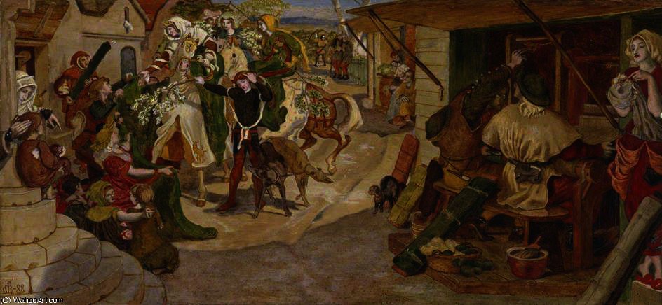 The Establishment Of The Flemish Weavers In Manchester — Ford Madox Brown