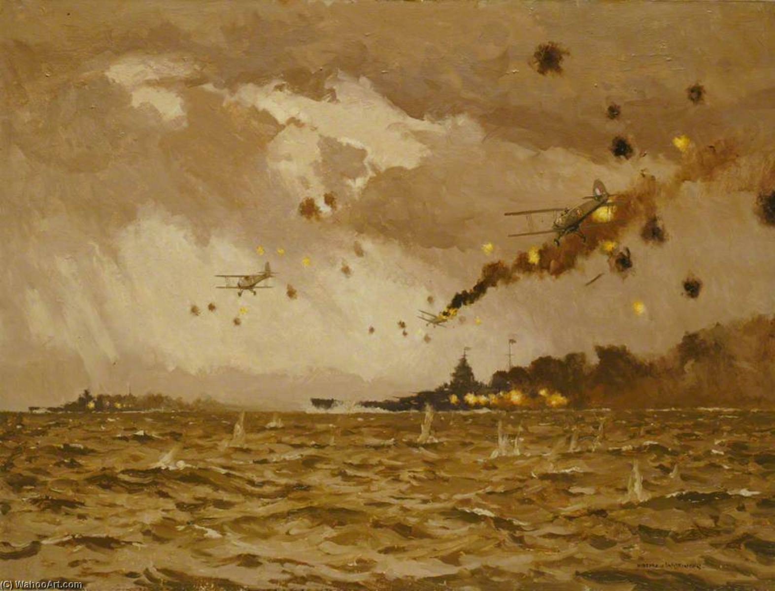 Air Attack On The 'scharnhorst And Gneisenau', 11–12 February 1942 — Norman Wilkinson