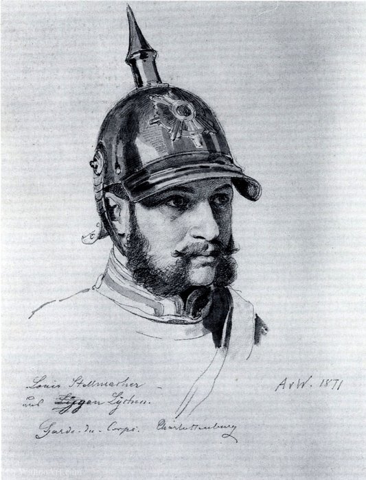 Figurenstudie Louis Stellmacher, Garde Du Corps — Anton Von Werner