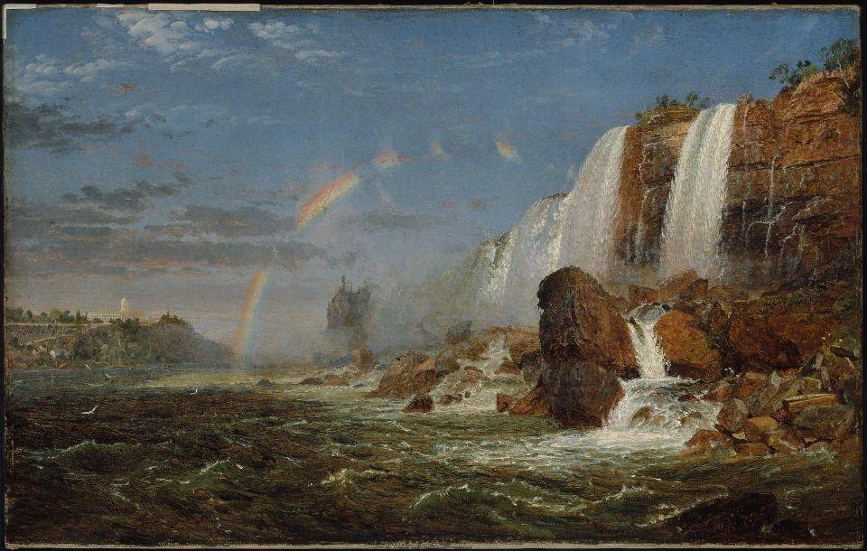 Niagara Falls From The Foot Of Goat Island — Jasper Francis Cropsey