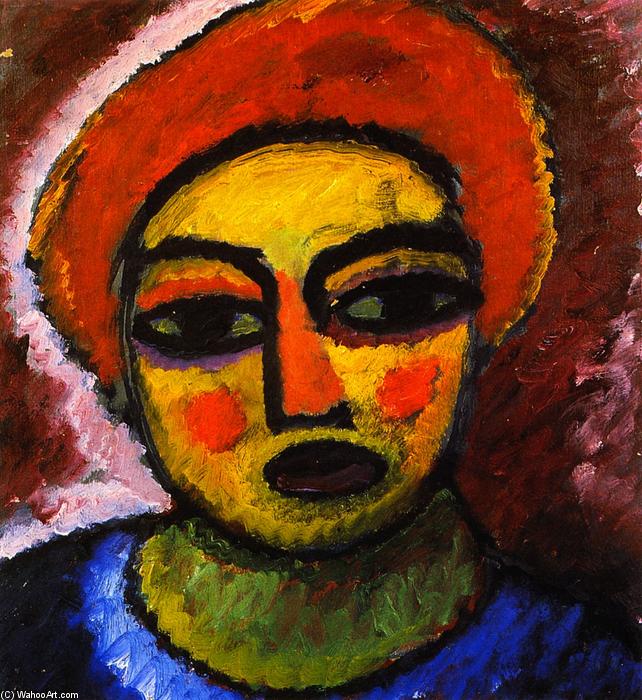 Head Of A Woman — Алексеј Фон Јављенски