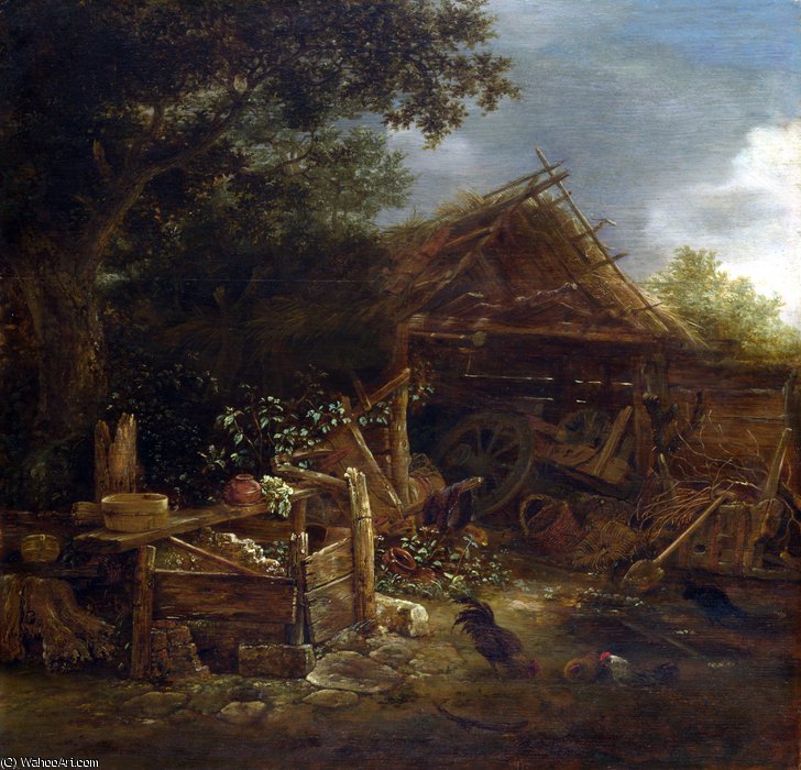 A Farmyard — Isaac Van Ostade