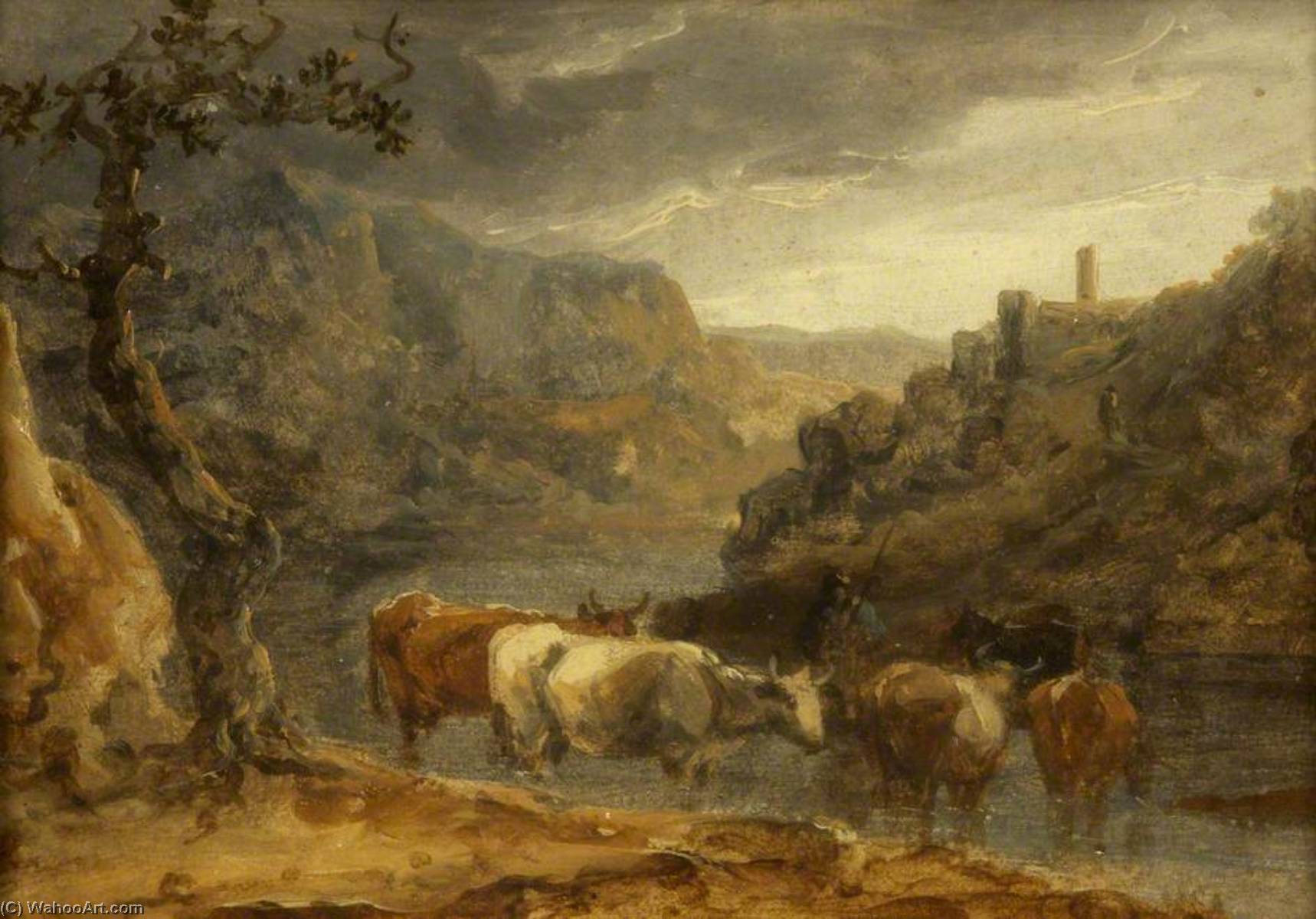 Landscape With Cattle — Benjamin Barker Ii