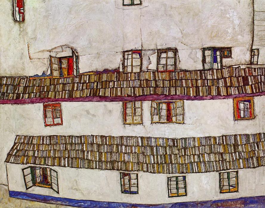 Windows (facade Of A House) — Egon Schiele