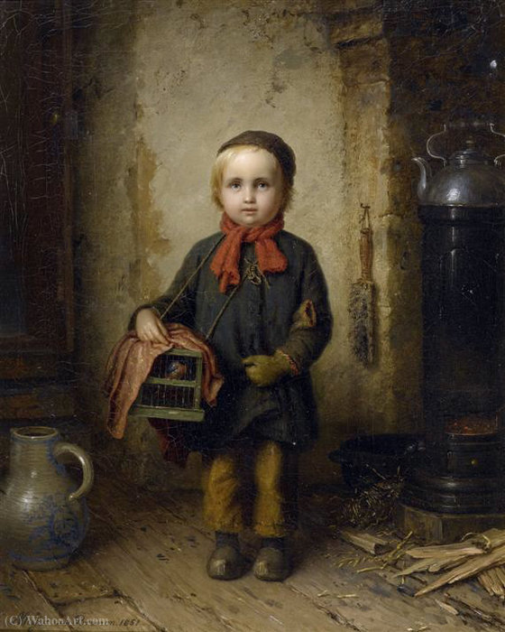 The Little Bird Dealer — Meyer Georg Von Bremen (johann Georg Meyer)