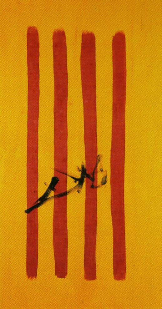 Die Dalinische Senyera (katalonische Flagge) — Salvador Dalí
