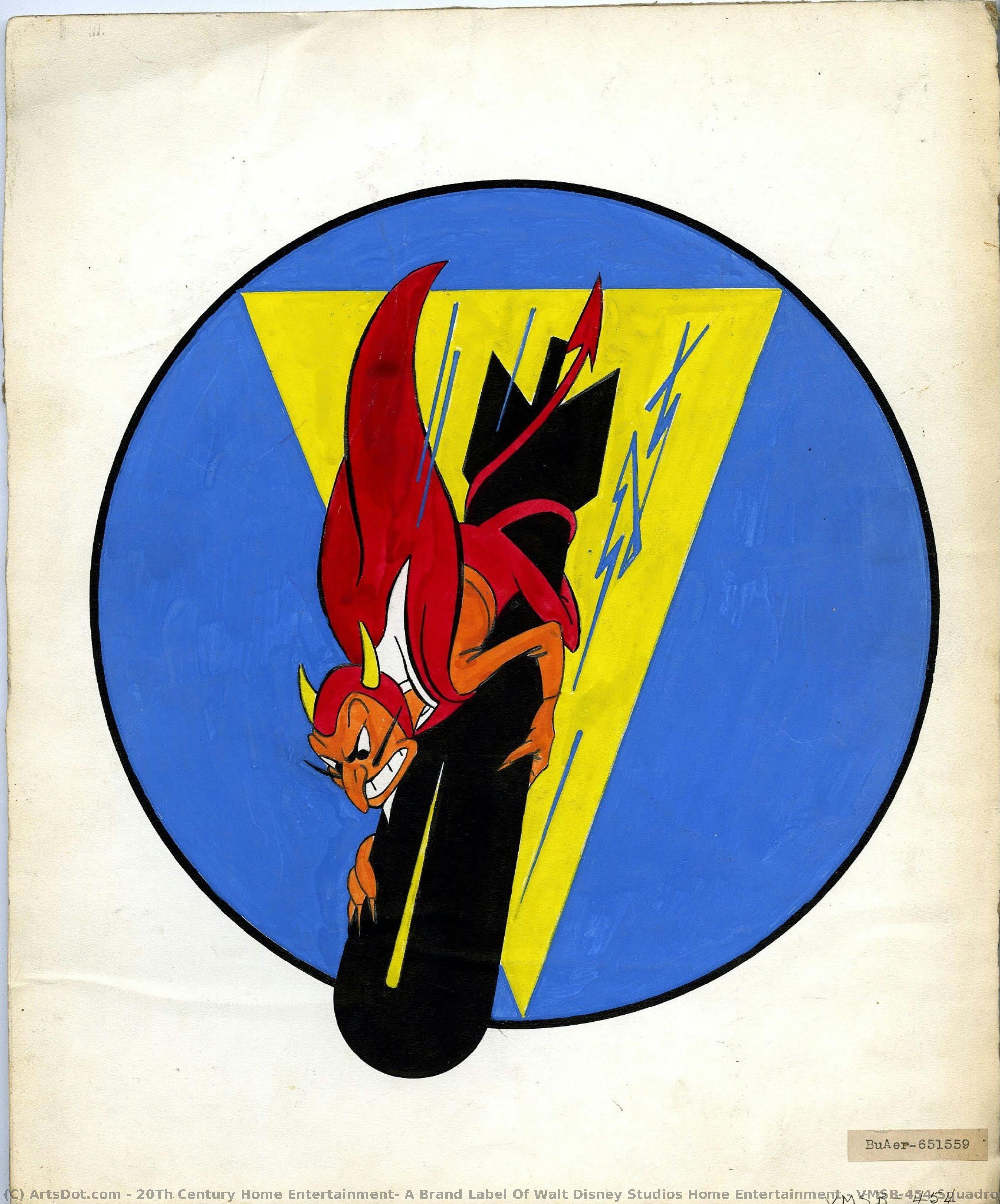 Vmsb-454 Squadron Insignia Artwork - Wwii Era — 20th Century Home Entertainment, A Brand Label Of Walt Disney Studios Home Entertainment