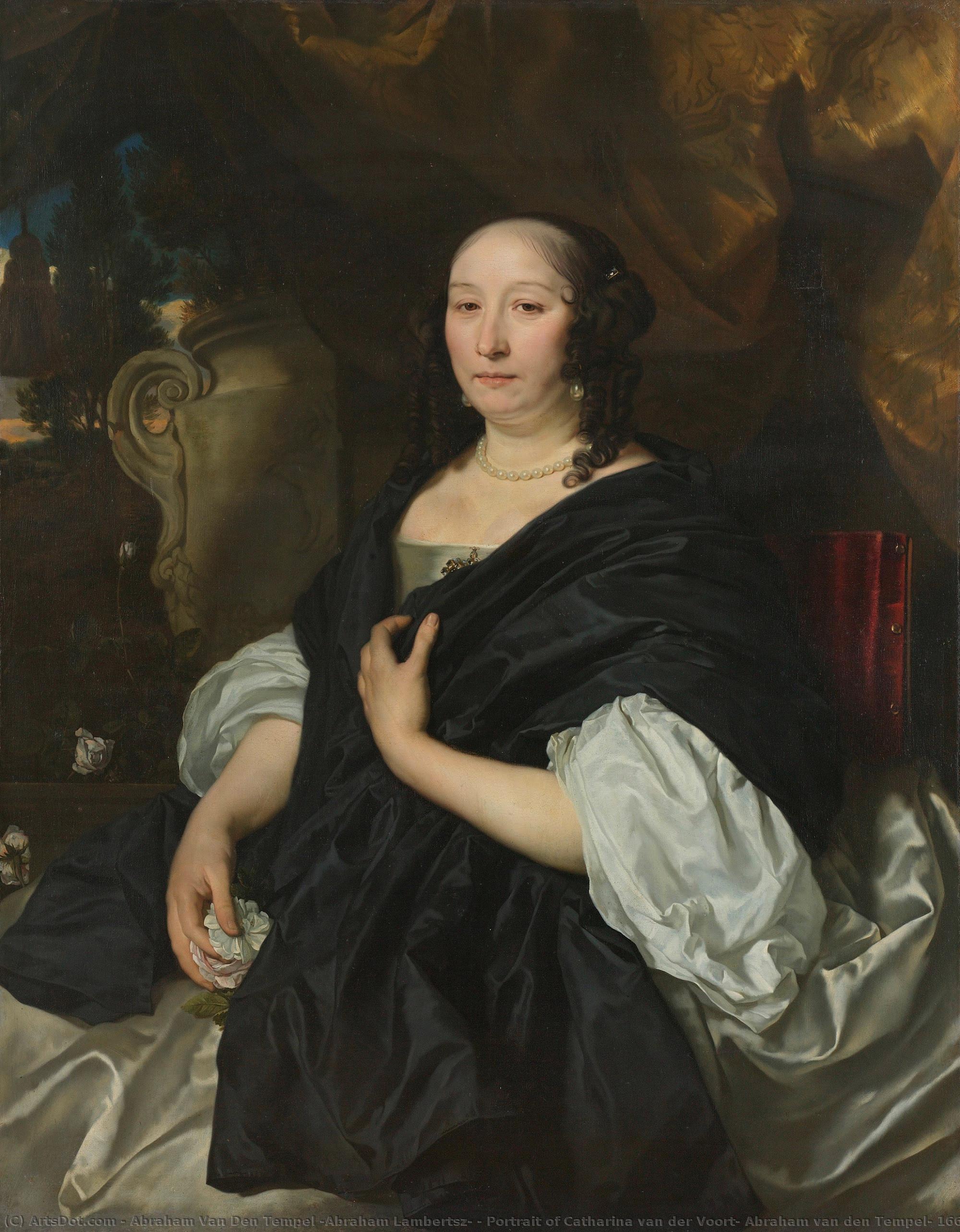 Portrait Of Catharina Van Der Voort, Abraham Van Den Tempel, 1667 — Abraham Van Den Tempel