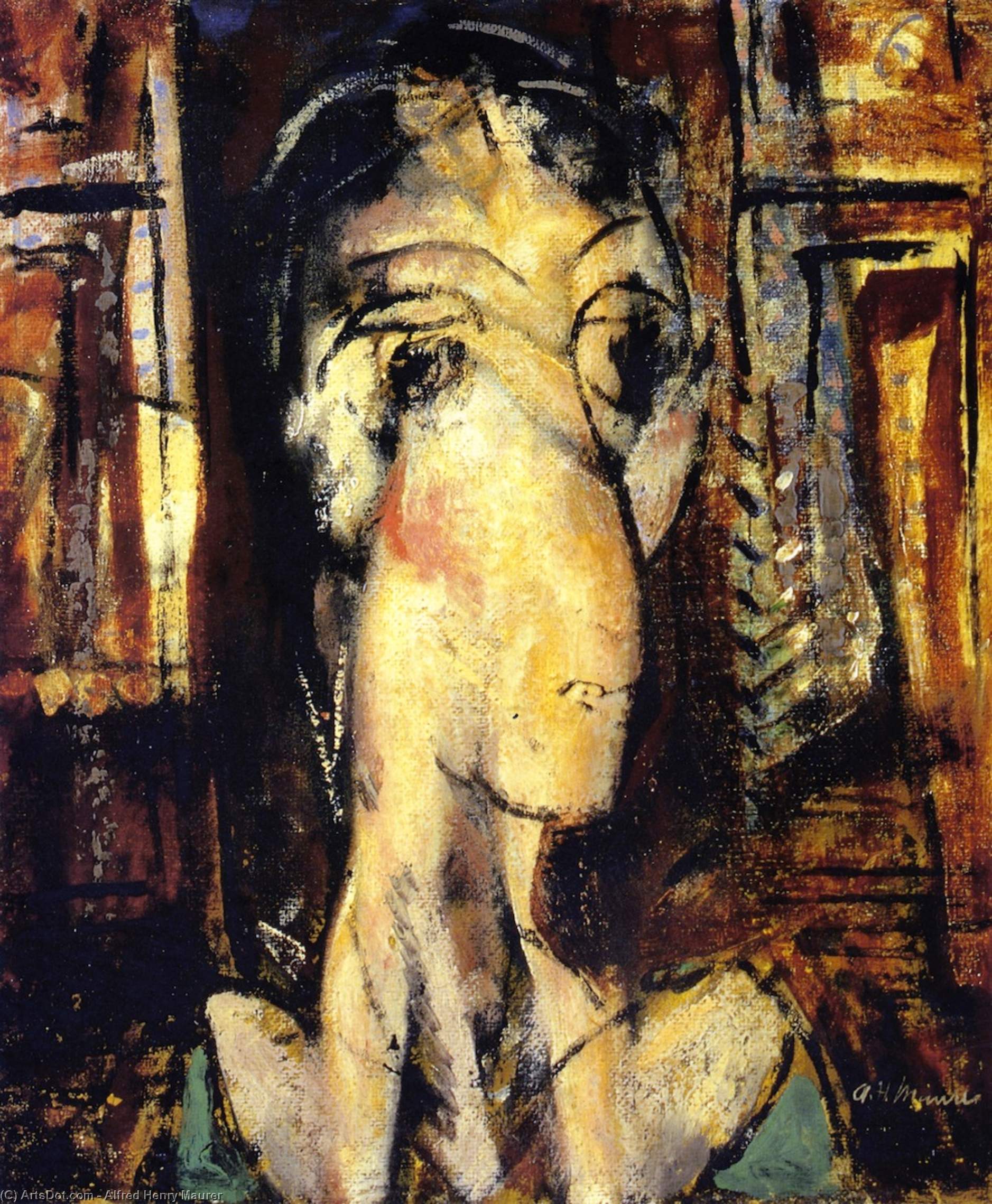 Woman With Raised Shoulders — Alfred Henry Maurer