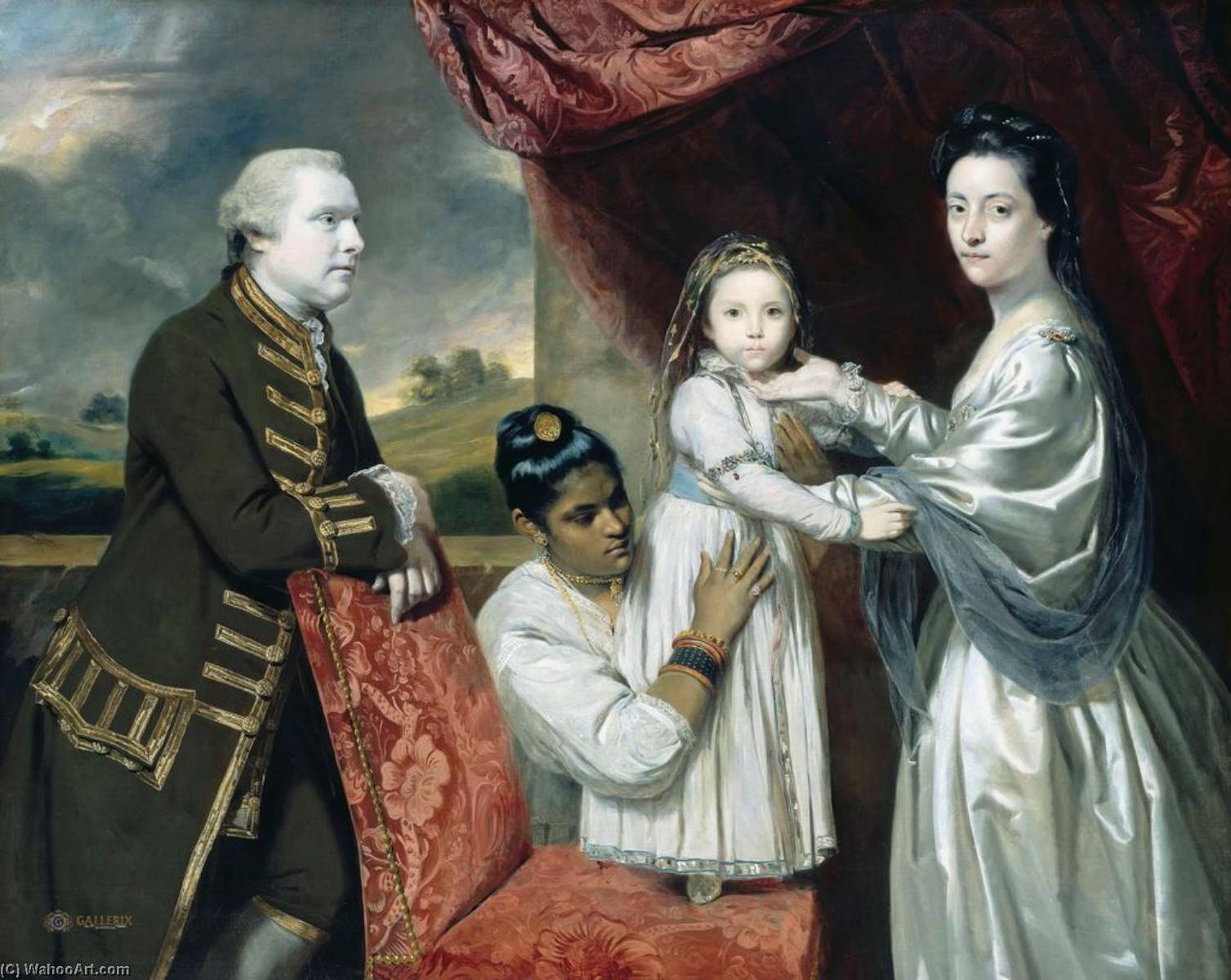 George Clive And His Family With An Indian Maid — Sir Joshua Reynolds