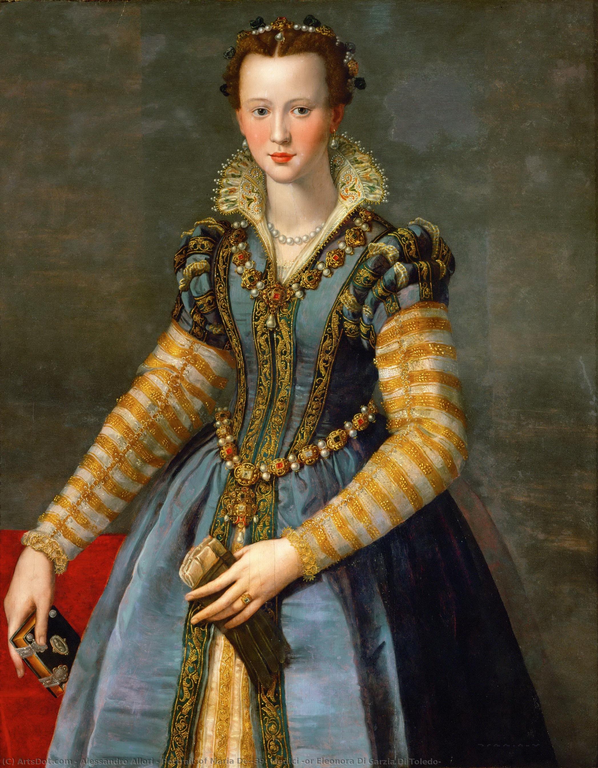 Portrait Of Maria De' Medici (or Eleonora Di Garzia Di Toledo) — Alessandro Allori