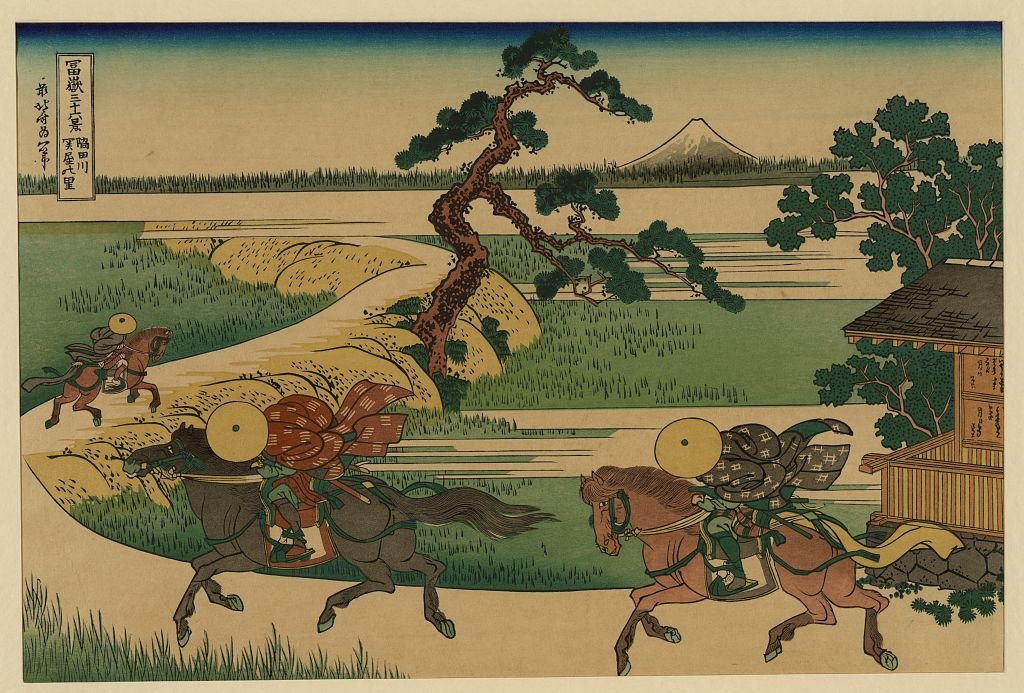 Sumidagawa Sekiya No Sato — Katsushika Hokusai