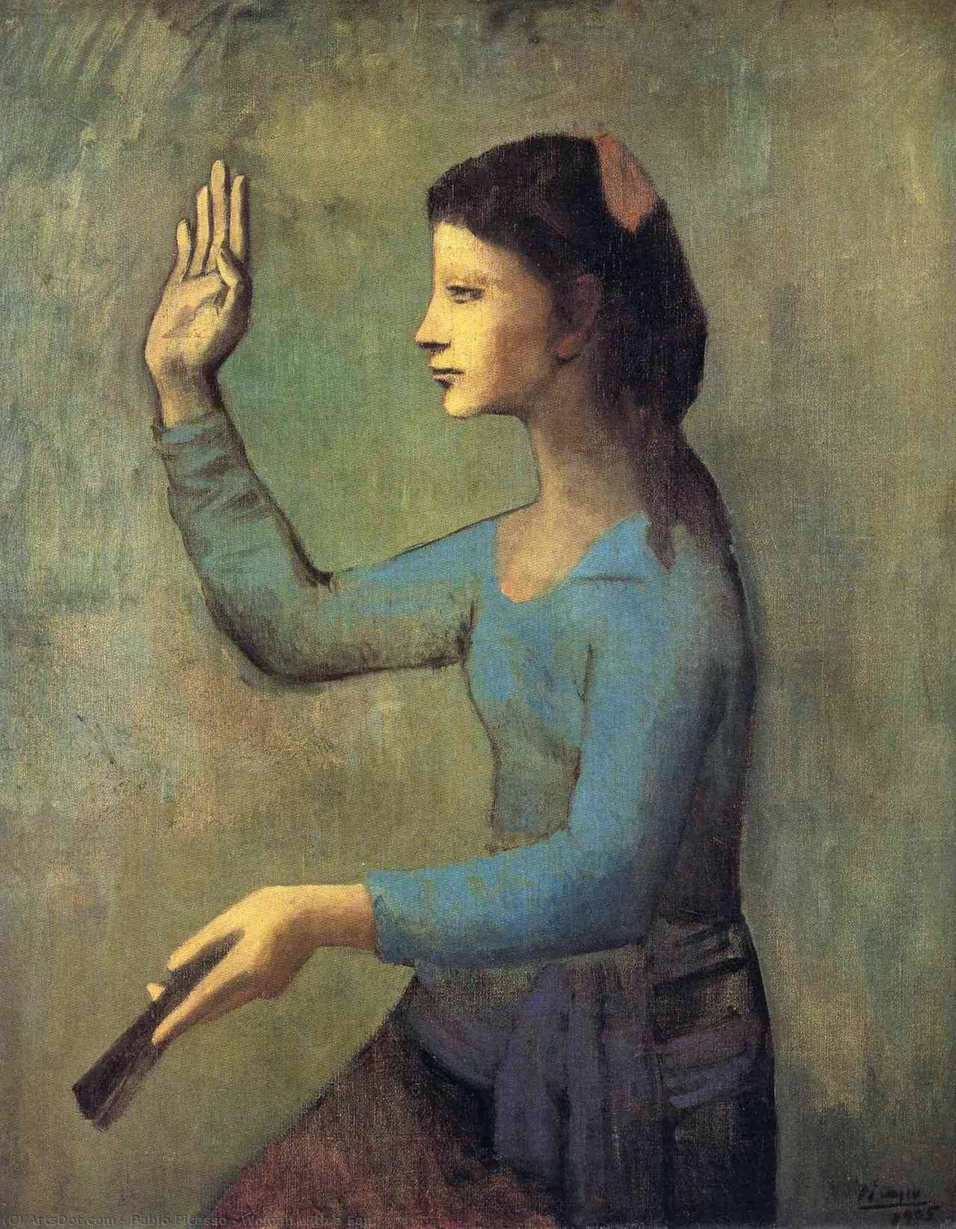 Woman With A Fan — Pablo Picasso