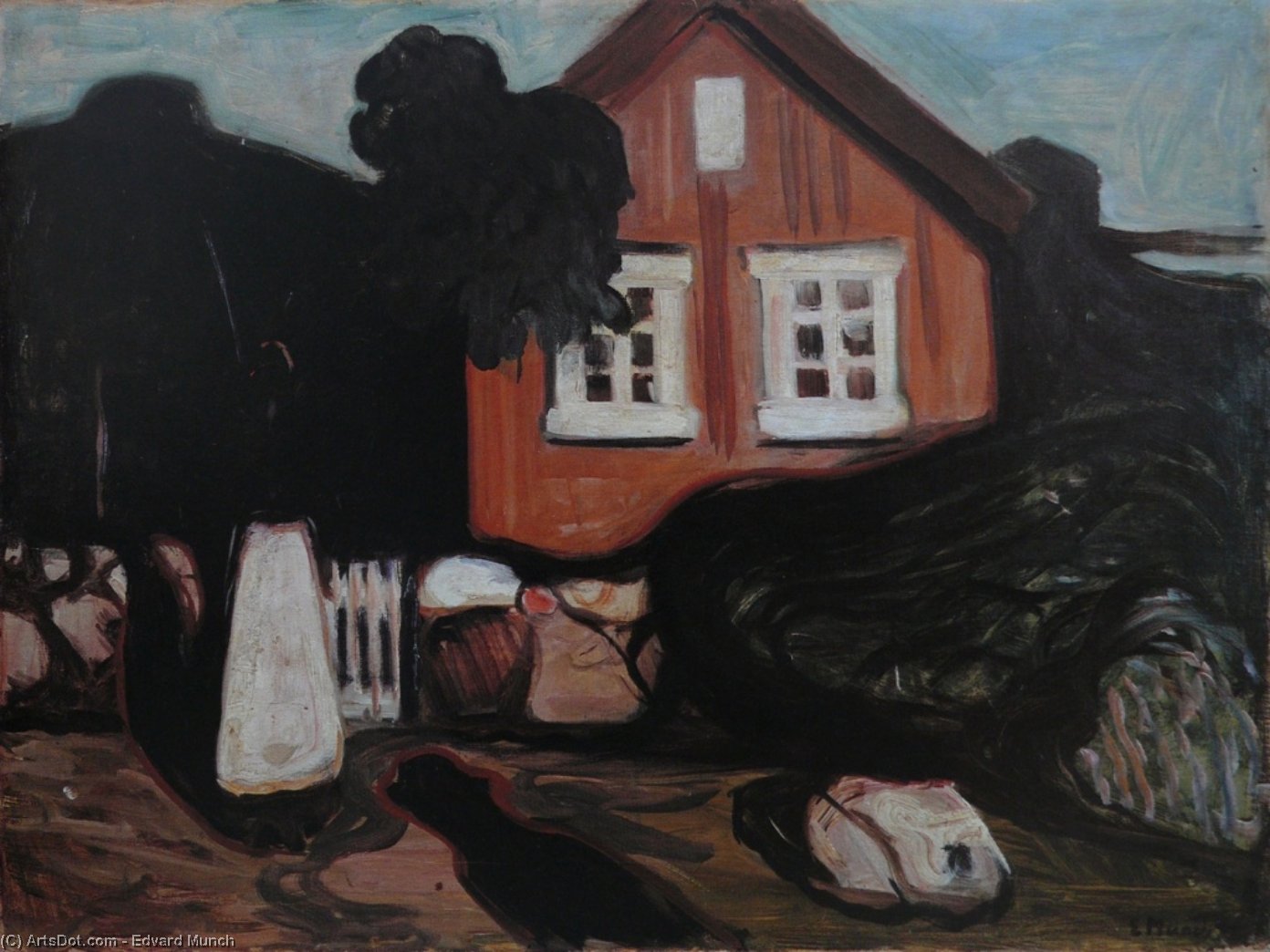 House In Moonlight — Эдвард Мунк