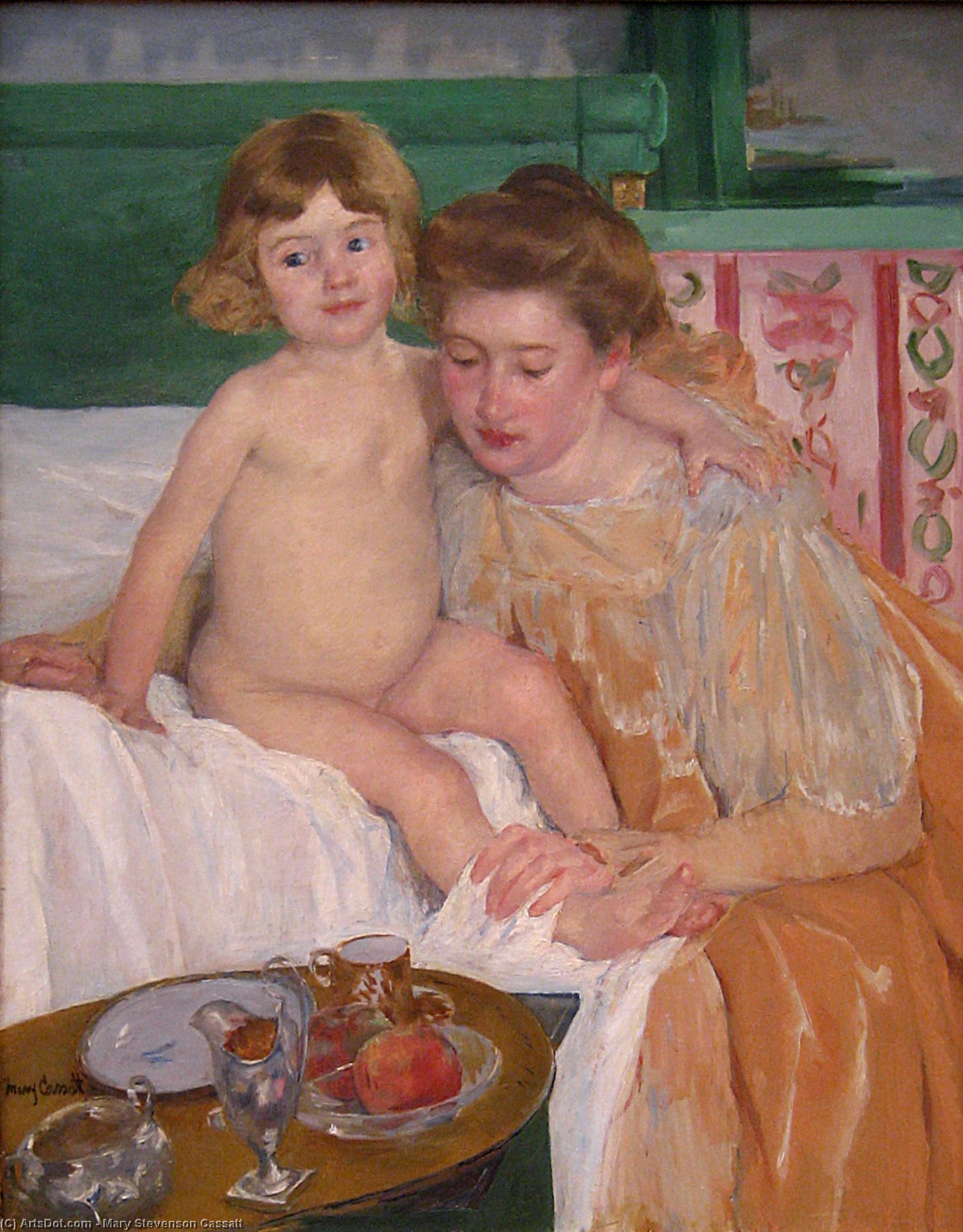 Mother And Child (baby Getting Up From His Nap) — Mary Stevenson Cassatt
