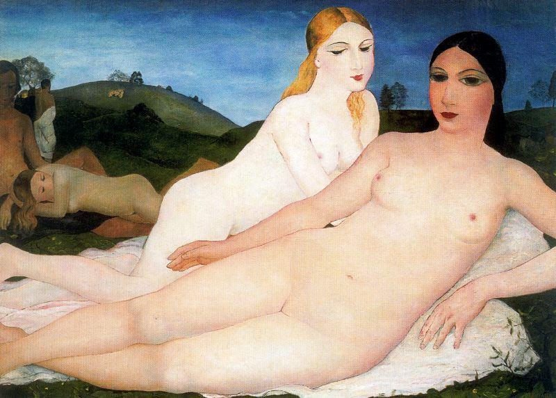 Naked Girls In The Fields With Friends — Paul Delvaux
