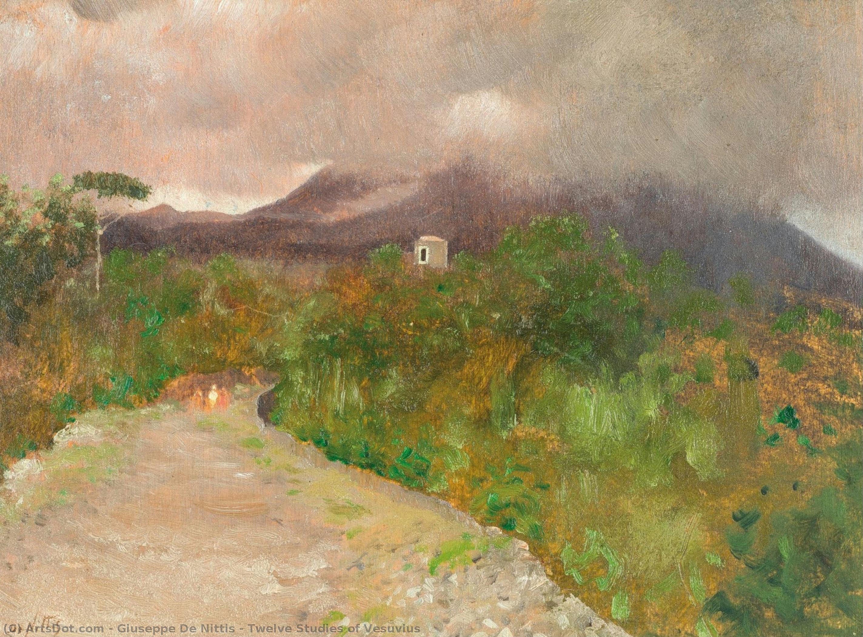 Twelve Studies Of Vesuvius — Giuseppe De Nittis