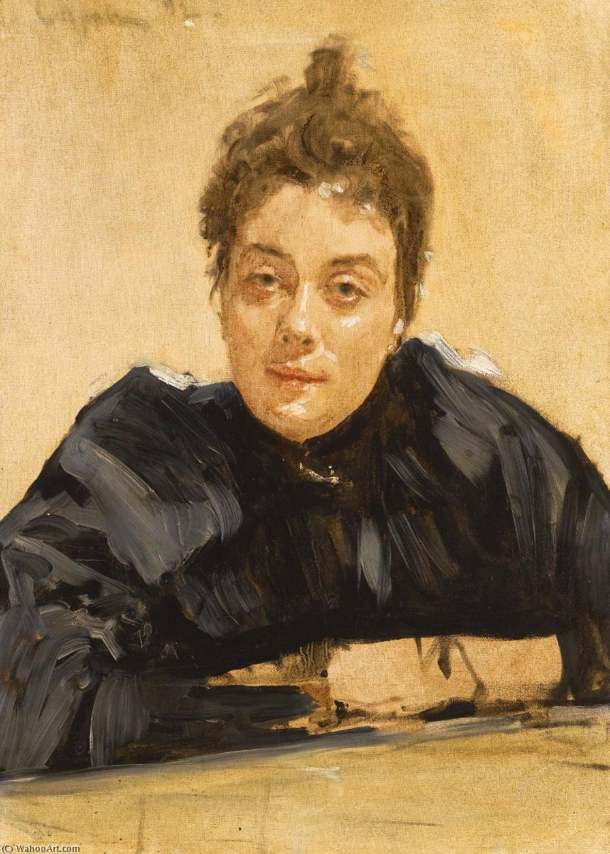 Portrait Of A Lady Said To Be Maria Vasilievna Yakunchikova — Valentin Alexandrovich Serov