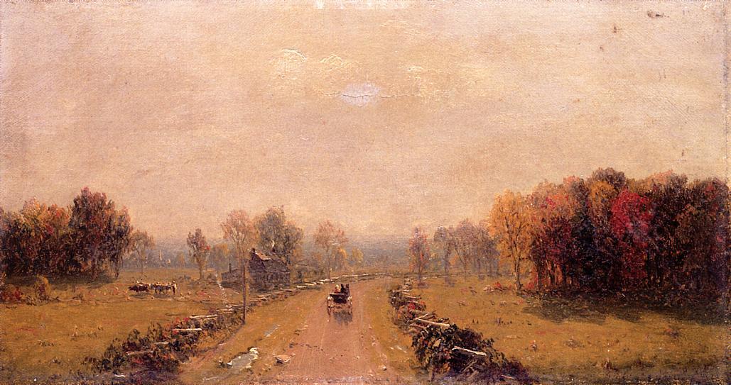 Carriage On A Country Road — Sanford Robinson Gifford