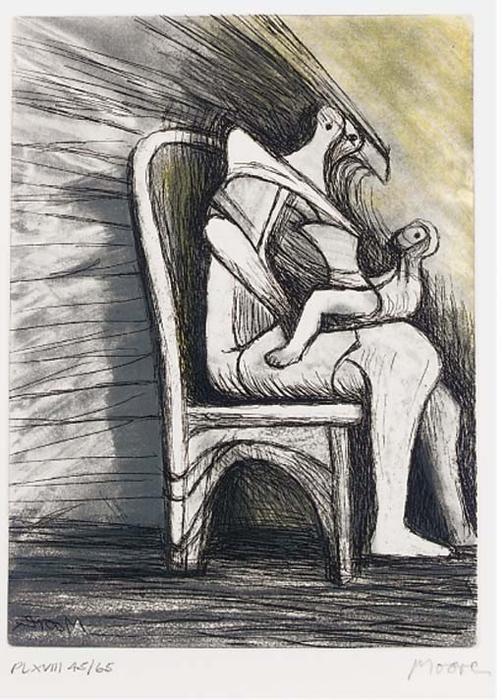 Plate Xviii, From Mother And Child — Henry Moore