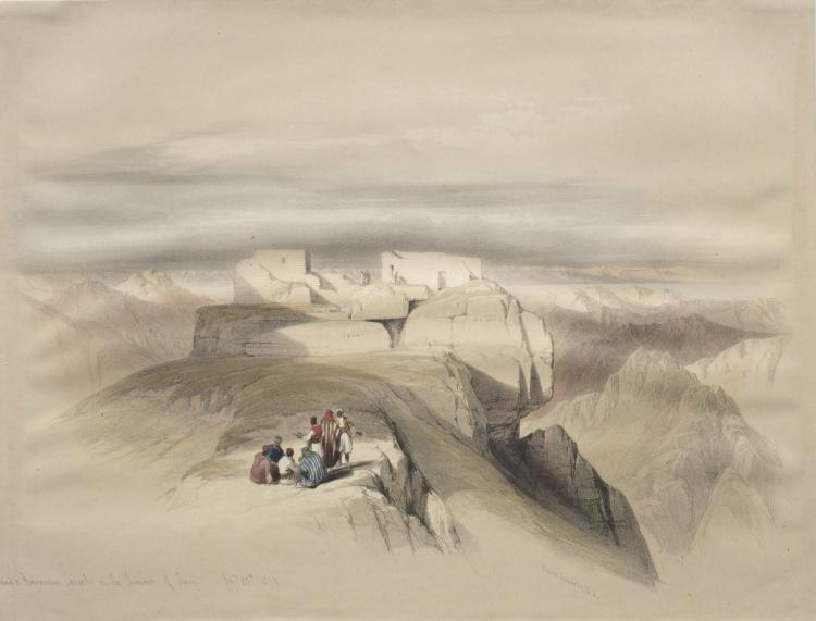 Christian And Mahomedan Chapels On The Summit Of Sinai — David Roberts