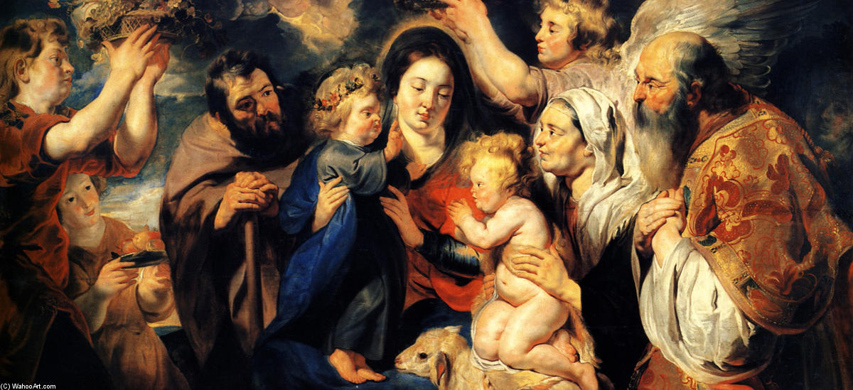 The Holy Family And Child St. John The Baptist — Jacob Jordaens
