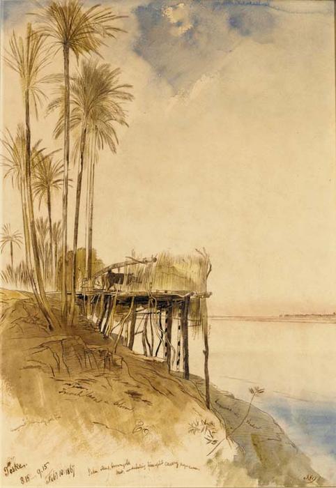 View Of Toske On The Upper Nile — Edward Lear