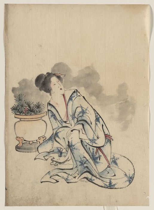 Woman, Possibly A Courtesan — Katsushika Hokusai