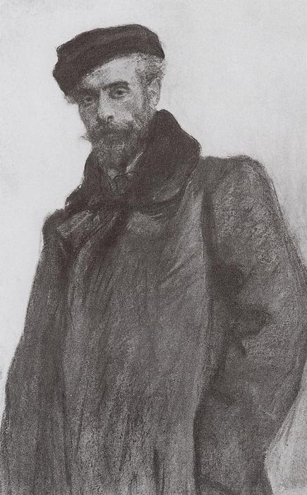 Portrait Of The Artist Isaac Levitan — Valentin Alexandrovich Serov