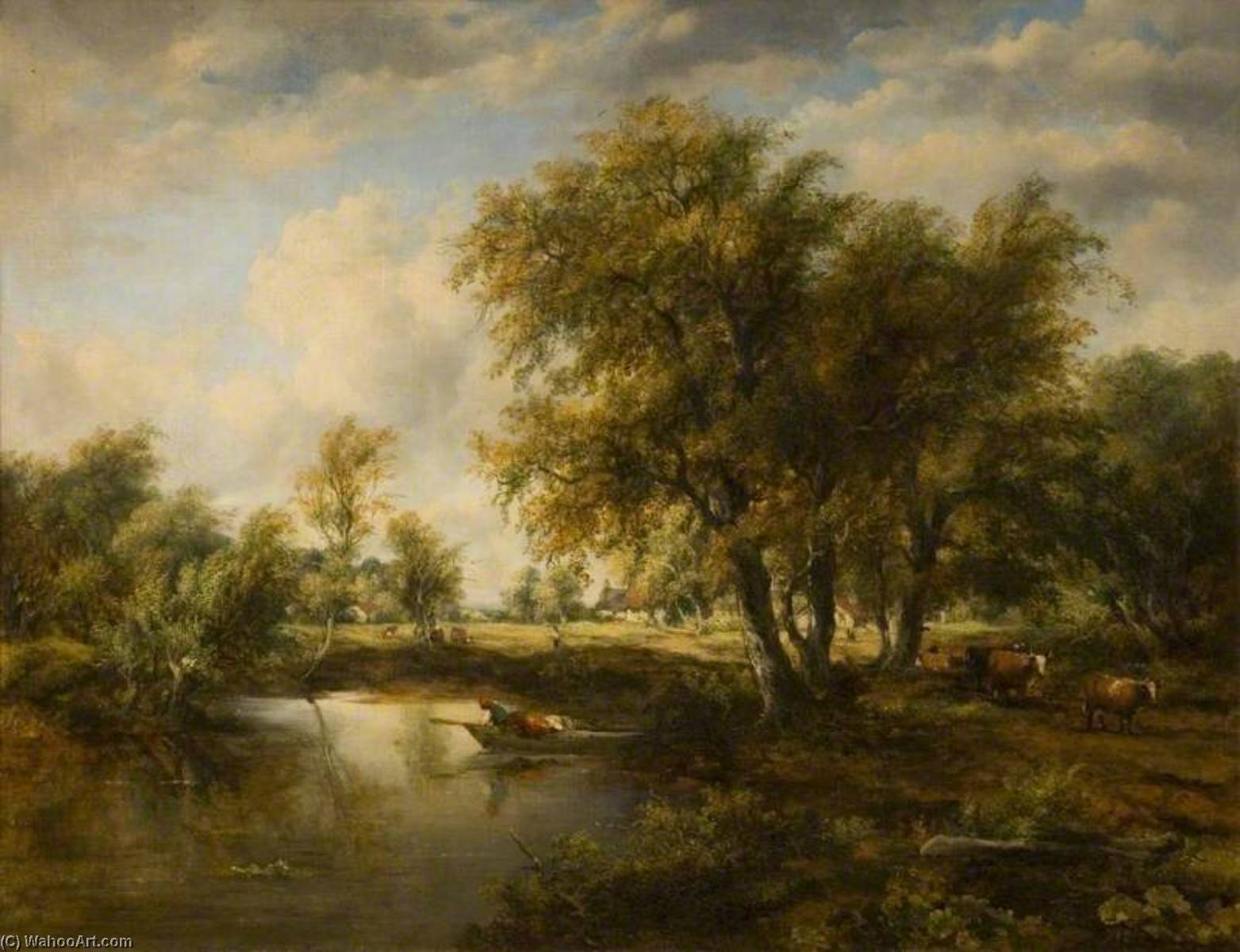 Landscape With A Stream — フレデリック・ウォーターズ・watts