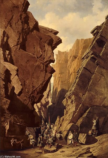 Passage Of The Iron Gates In Algeria — Adrien Dauzats