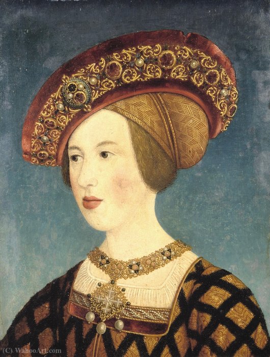 Portrait Of Mary Of Habsburg — Hans Maler Zu Schwaz