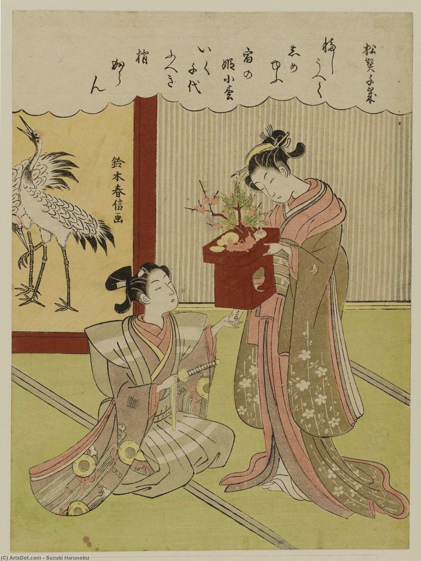 The Pine Tree Is A Pledge Of A Thousand Years — Suzuki Harunobu