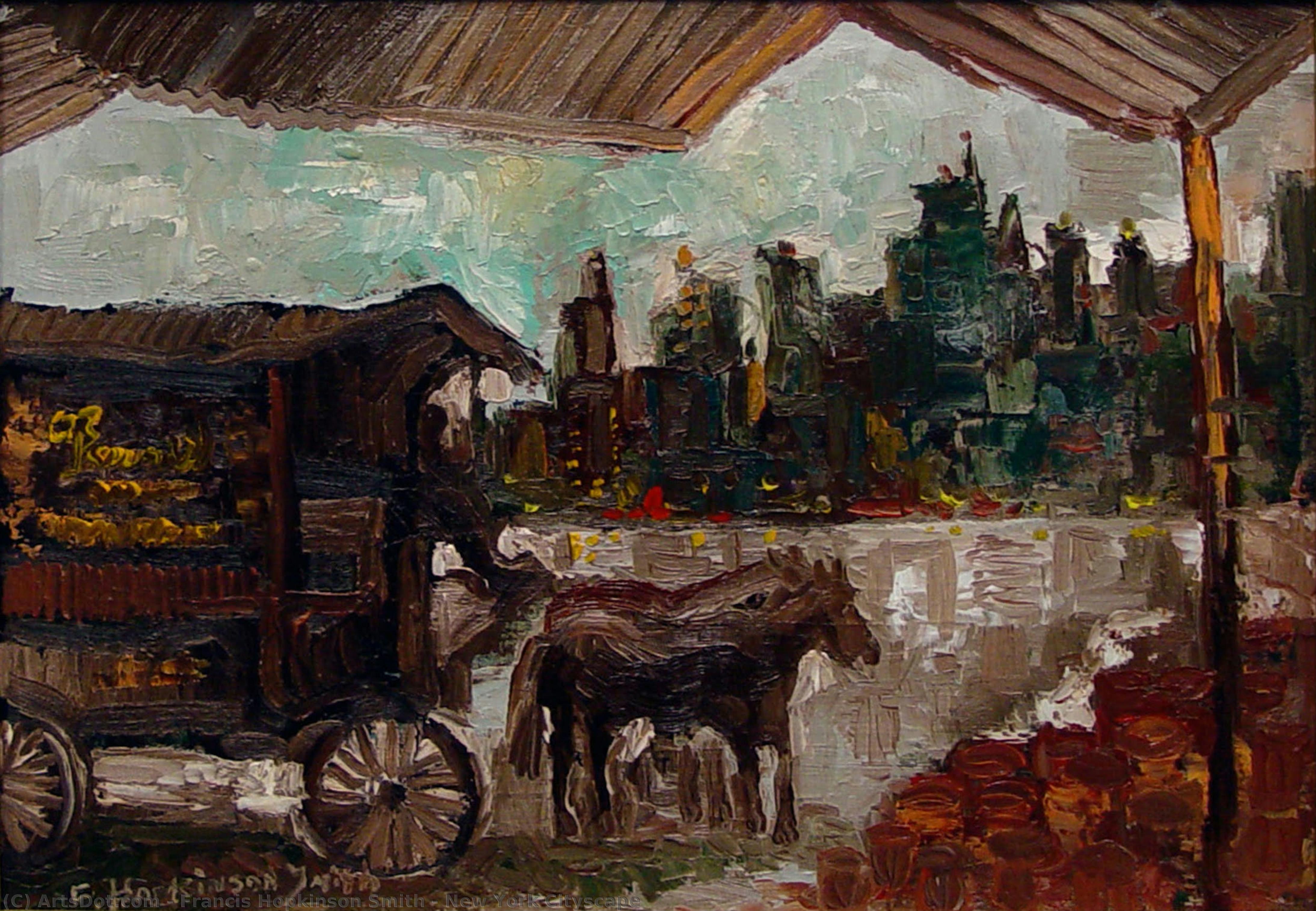 New York Cityscape — Francis Hopkinson Smith
