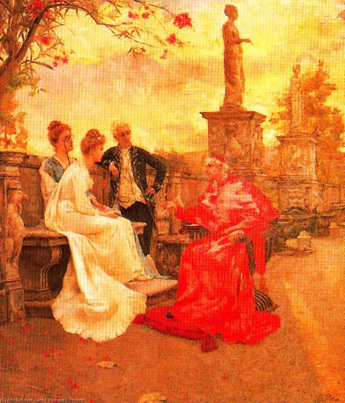 Cardinal Reception In The Gardens Of Villa Borghese — José Villegas Cordero