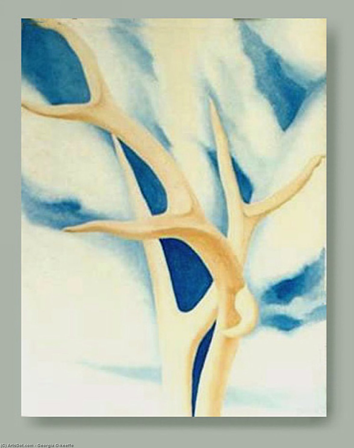 Saddle Roan Horns — Georgia O'keeffe