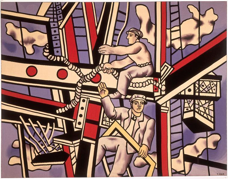 Manufacturers On A Blue Background — Fernand Léger